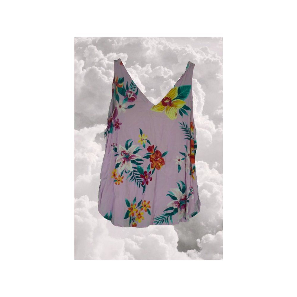 lavendar floral top
